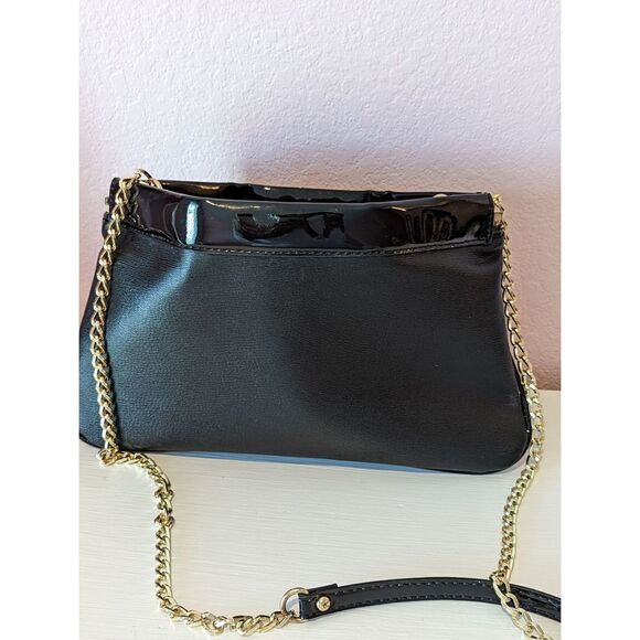 Lulu by Guinness, elegant black shoulder bag or clutch. - Picture 4 of 6